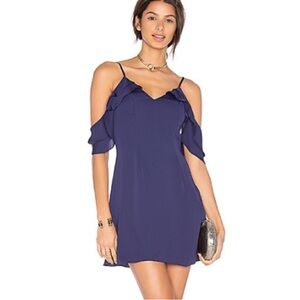Majorelle x Revolve Prestige Ruffle Off Shoulder Mini Dress Cocktail Party Small